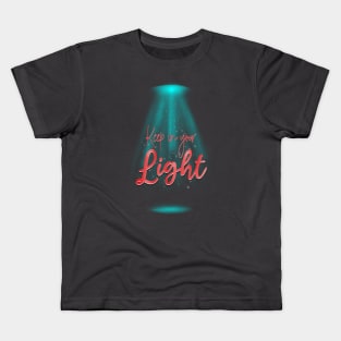 Keep In Your Light - Blue Red Kids T-Shirt
